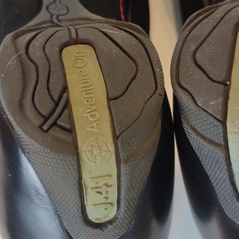 J-41 Black and Red Mules - Picture 13 of 16